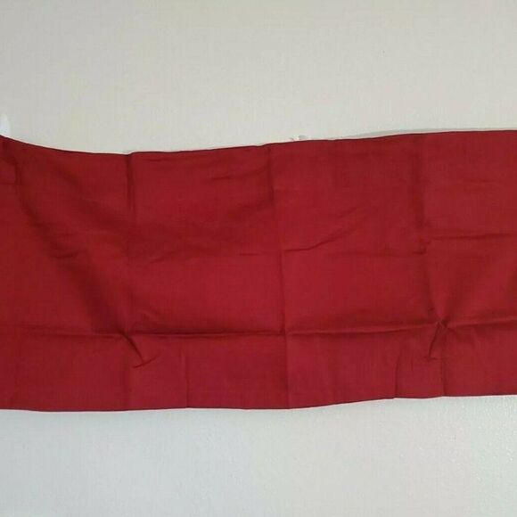JC Penney Linden Street Tailored Valance 40x16 Red Window Curtain - Picture 3 of 4